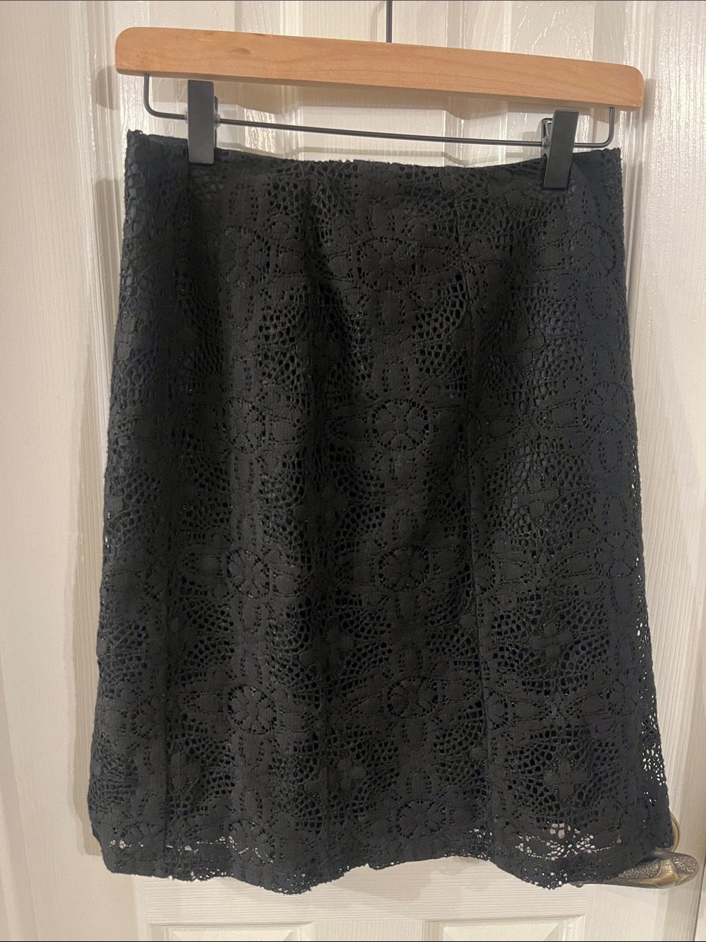Harold’s Black Lace A-Line Skirt - Women size 4
